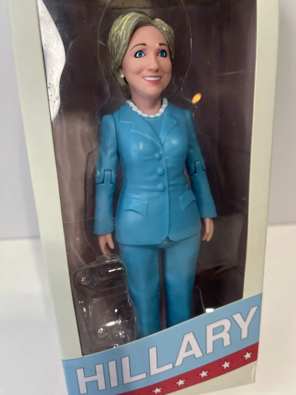Hillary Clinton Ready for Action Figure 2016 Blue
